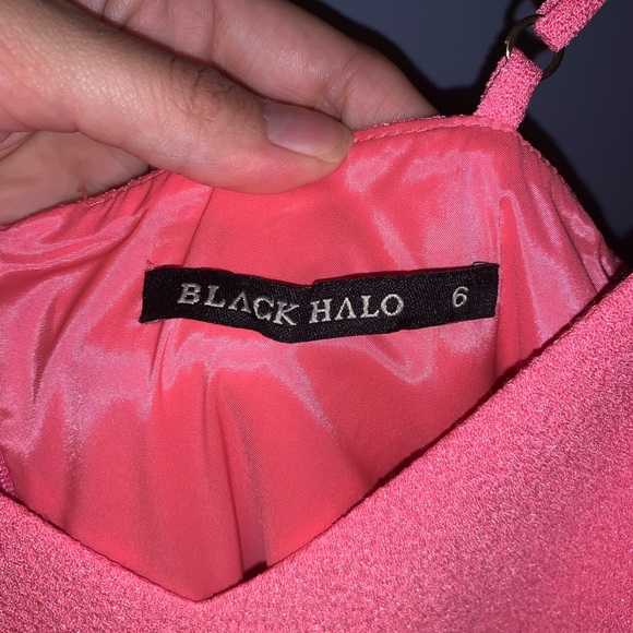 Black Halo Kierrah Pink Mini Dress Size 6 - Picture 4 of 6